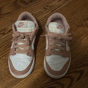 Nike Blush and White Athletic Shoes